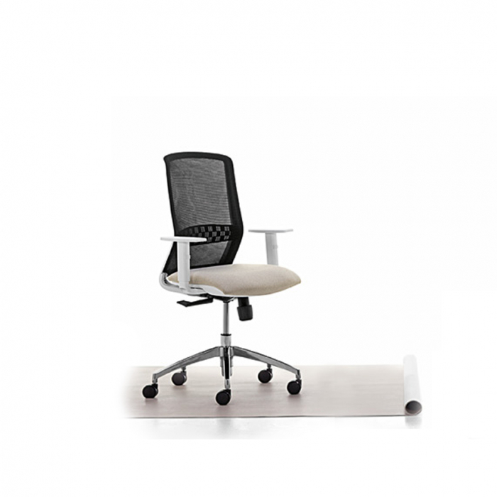 Scaun office rotativ tapitat TEKNA WHITE 01 [3]