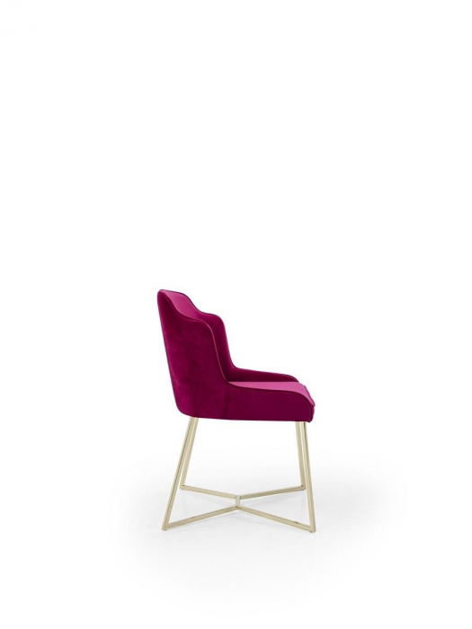 Scaun pentru restaurant tapitate cu cadru metalic in stil modern CASA [4]