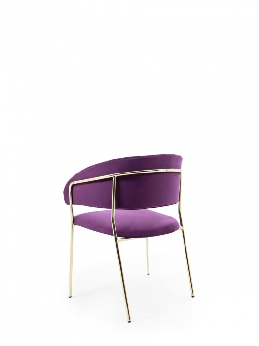 Scaun pentru restaurant tapitate cu cadru metalic in stil modern NELSON [5]
