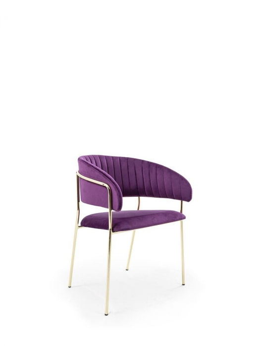 Scaun pentru restaurant tapitate cu cadru metalic in stil modern NELSON [3]
