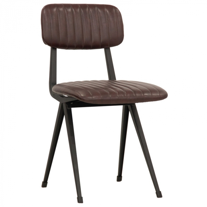 Scaun retro industrial metal tapitat RSM18 [2]