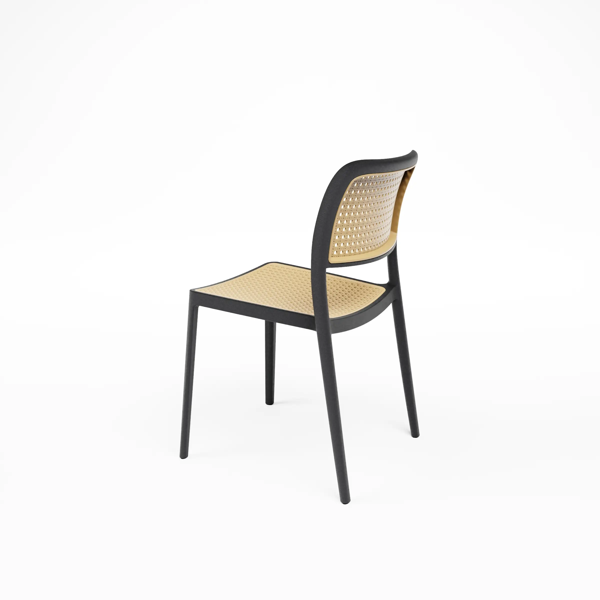 Scaun stivuibil din plastic pentru terasa in stil Mid Century - AUDREY [2]
