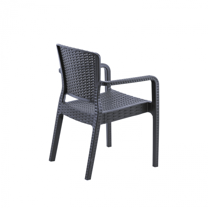 Scaun terasa fast-food exterior plastic ANTARES CU BRATE [7]