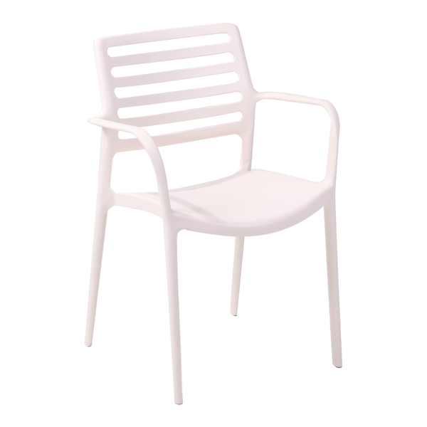 Scaun terasa fast-food exterior plastic cu brate LOUISE XL [5]