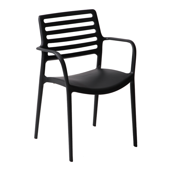 Scaun terasa fast-food exterior plastic cu brate LOUISE XL [6]