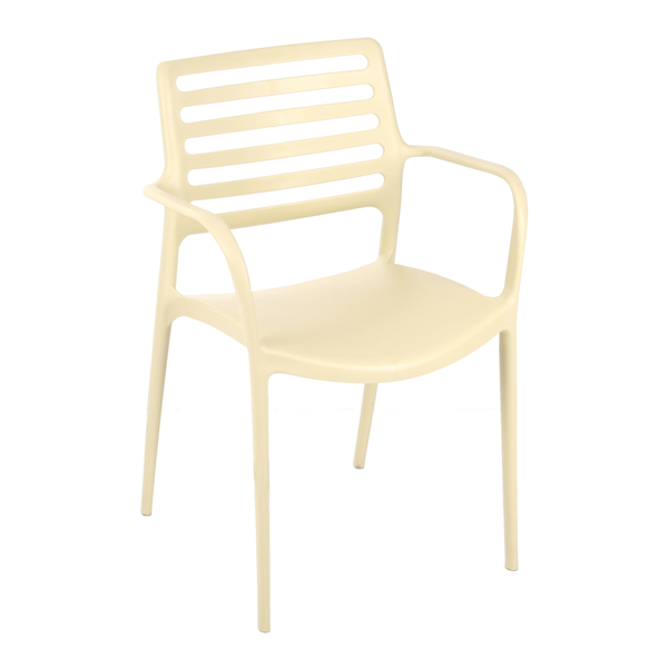 Scaun terasa fast-food exterior plastic cu brate LOUISE XL [10]