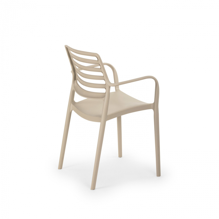 Scaun terasa fast-food exterior plastic cu brate LOUISE XL [2]