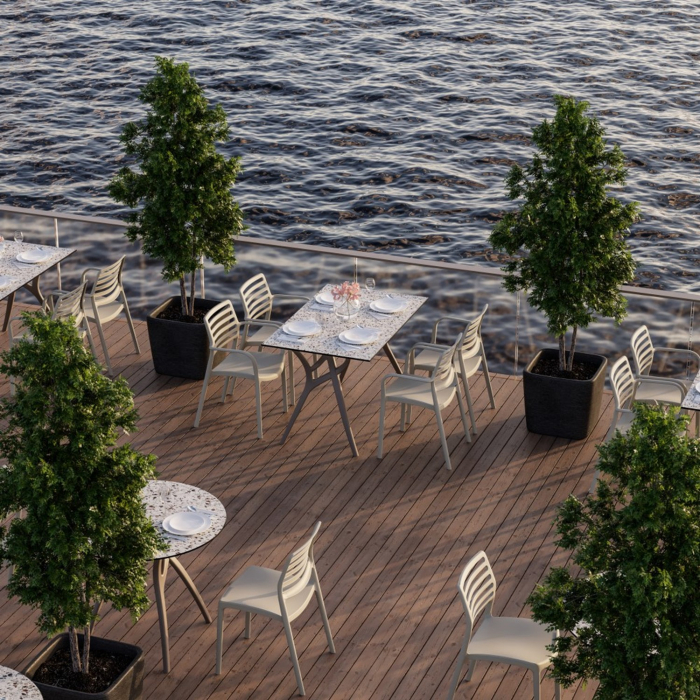 Scaun terasa fast-food exterior plastic LOUISE [5]