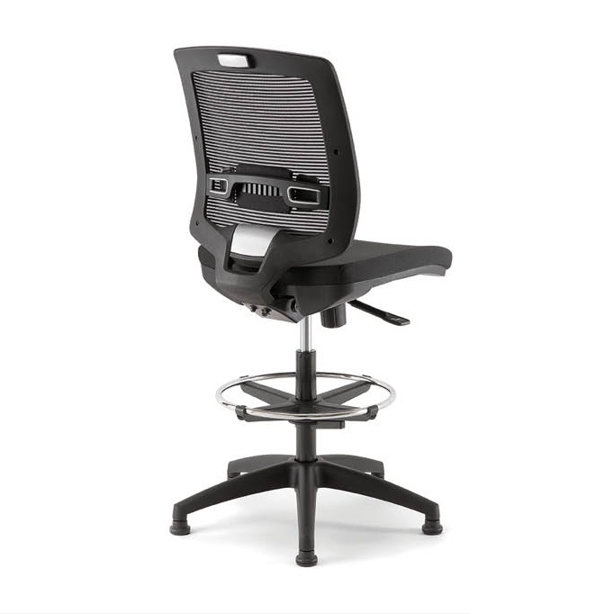Scaun uz profesional tapitat reglabil pe inaltime mecanism multi-block NEW MALICE STOOL 01 [2]