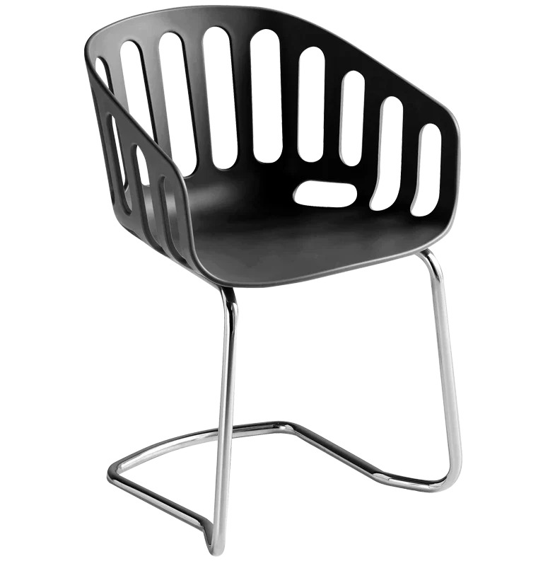 Scaun vizitator / conferinta cu scoica din tehnopolimer - BASKET CHAIR CTL [1]
