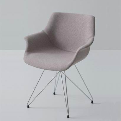 Scaun de dining tapitat cu cadru metalic - MORE TC [2]
