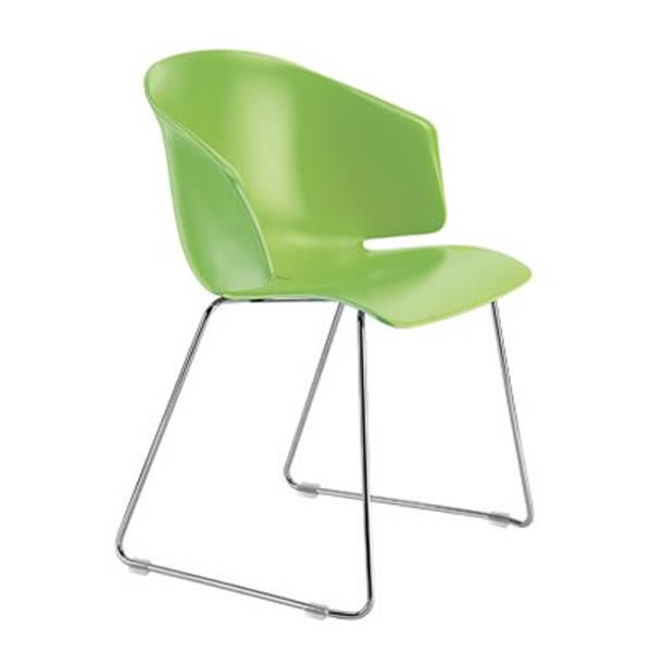Scaun cu cadru metalic scocica din plastic GRACE 411 [1]