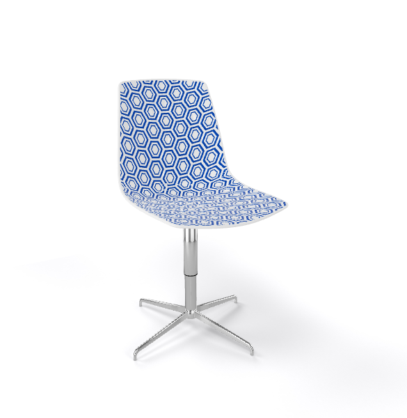 Scaun vizitator rotativ cu design geometric - ALHAMBRA L [4]