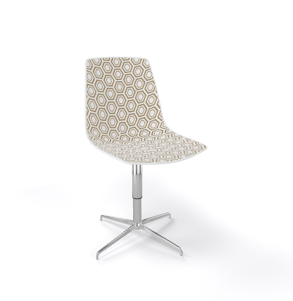 Scaun vizitator rotativ cu design geometric - ALHAMBRA L [5]