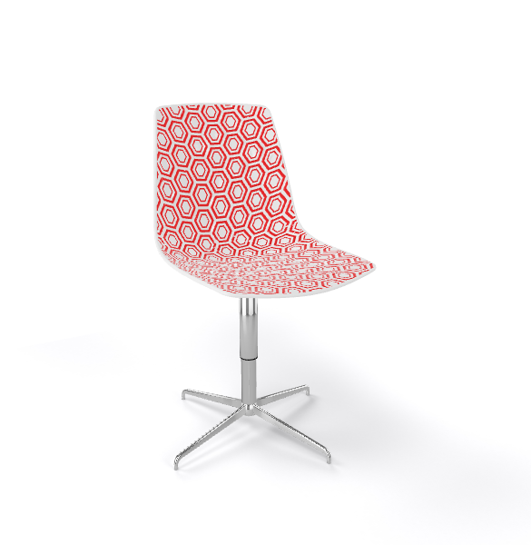 Scaun vizitator rotativ cu design geometric - ALHAMBRA L [3]
