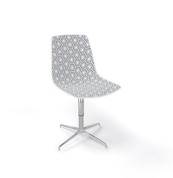 Scaun vizitator rotativ cu design geometric - ALHAMBRA L [2]