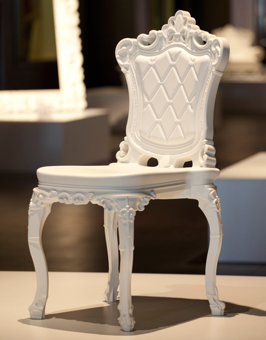 Scaun din plastic in stil baroc pentru terasa - PRINCESS OF LOVE [6]