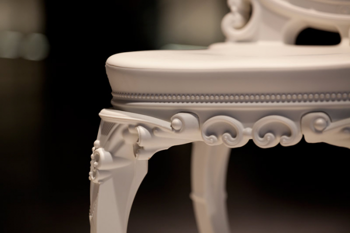 Scaun din plastic in stil baroc pentru terasa - PRINCESS OF LOVE [9]