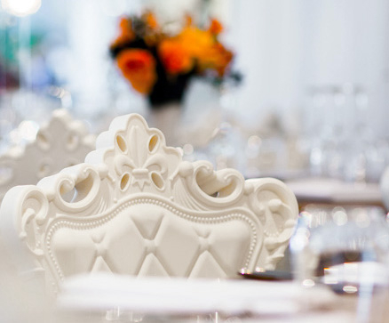 Scaun din plastic in stil baroc pentru terasa - PRINCESS OF LOVE [10]