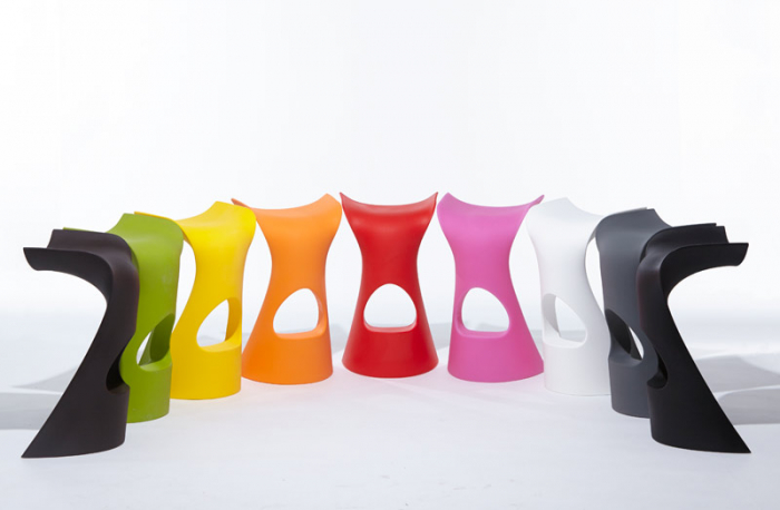 Scaun de bar modern, din plastic KONCORD by KARIM RASHID [7]