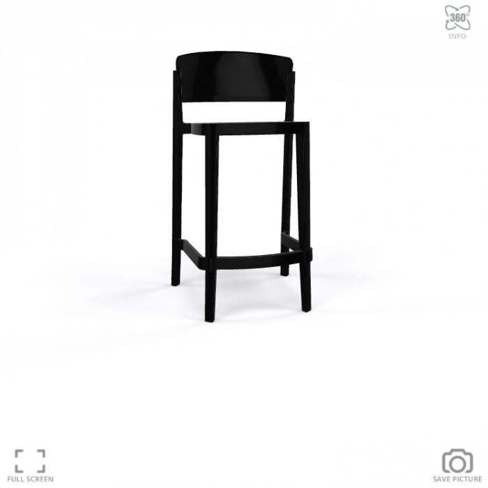 Scaun de bar din plastic pentru exterior - ABUELA STOOL 77 [2]