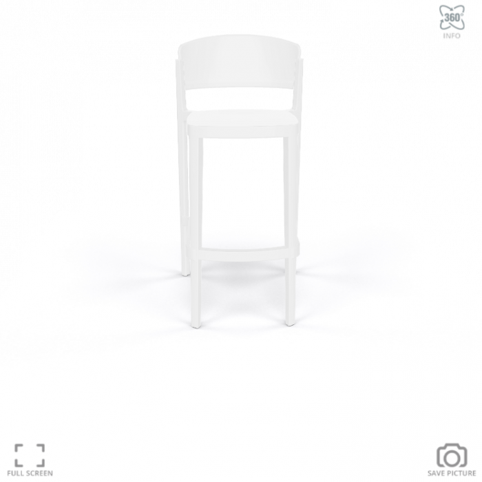 Scaun de bar din plastic pentru exterior - ABUELA STOOL 77 [2]