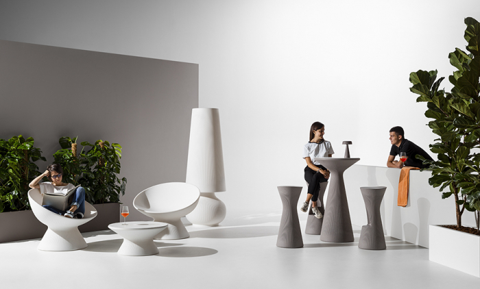 Scaune inalte de bar pentru exterior luminoase FADE STOOL [3]