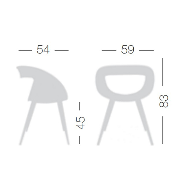 Scaun tapitat modern, minimalist pentru HoReCa - MOEMA 75 BL [2]