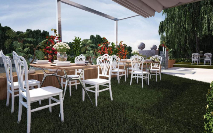 Scaune pentru evenimente catering si conferinta din PLASTIC FLORA BALLROOM [3]