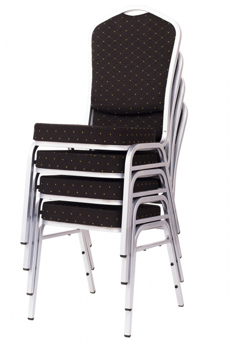 Scaune pentru evenimente catering si conferinta suprapozabile cadru argintiu STANDARD  MXT ST390 [8]