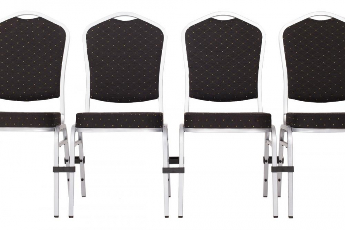 Scaune pentru evenimente catering si conferinta suprapozabile cadru argintiu STANDARD  MXT ST390 [6]