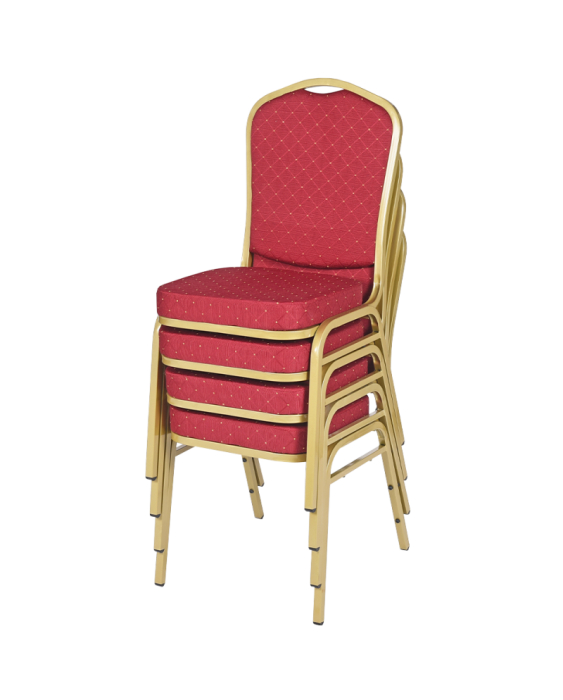 Scaune pentru evenimente catering si conferinta suprapozabile cadru auriu ECONOMIC ES100 [4]