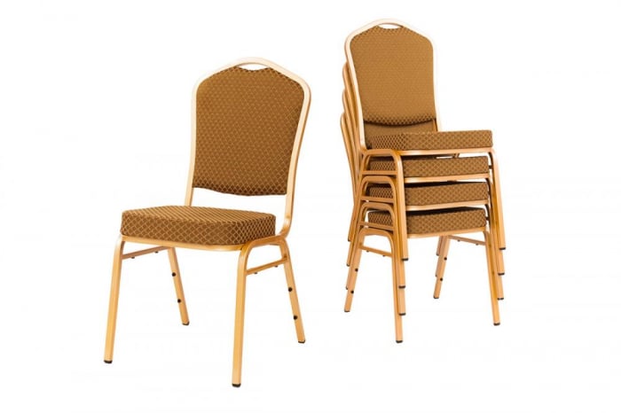 Scaune pentru evenimente catering si conferinta suprapozabile cadru auriu STANDARD  MXT ST633 [5]