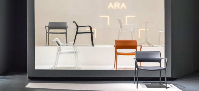 Scaun lounge din plastic de terasa pentru HoReCa - ARA 316 [8]