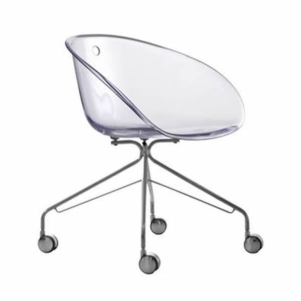 Scaun vizitator cu roti si scoica din plastic - GLISS 968 [1]