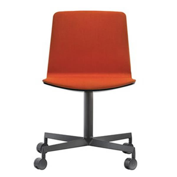 Scaun vizitator cu roti si tapitat - NOA 727 [4]
