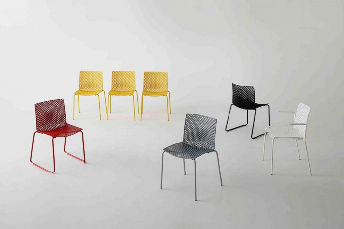 Scaun de exterior / terasa stivuibil si multicolor - FULLER [3]