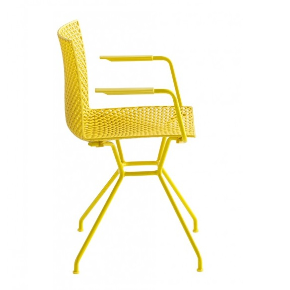 Scaun cu brate din metal si plastic pentru exterior - FULLER TCS [2]