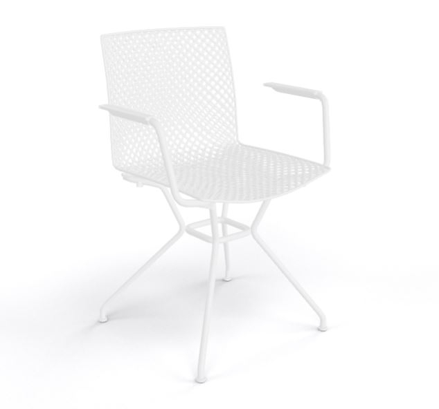 Scaun cu brate din metal si plastic pentru exterior - FULLER TCS [12]
