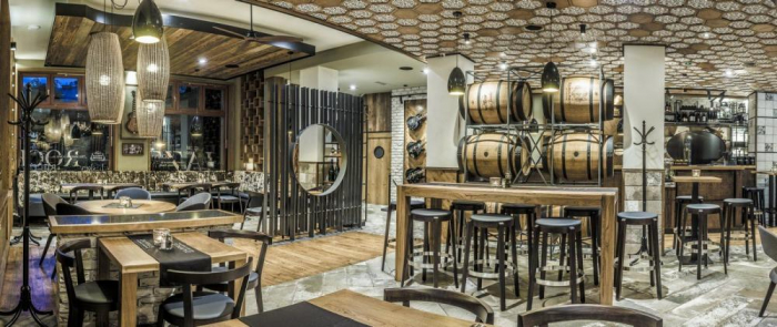 Scaune tapitate inalte de bar PUNTON [4]
