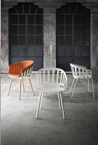 Scaun confortabil de restaurant - BASKET CHAIR BL [4]
