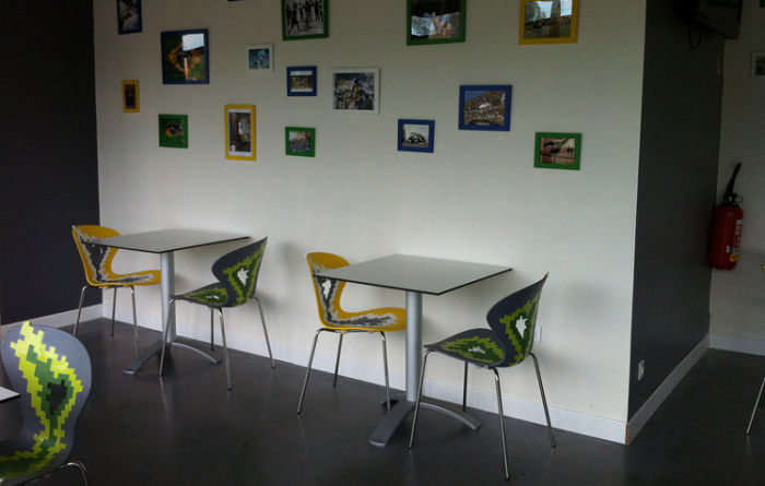 Scaun de terasa pentru HoReCa in stil etno / pixel - BIG BANG [10]