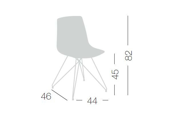 Scaun vizitator pentru exterior cu cadrul metalic - COLORFIVE TC [2]