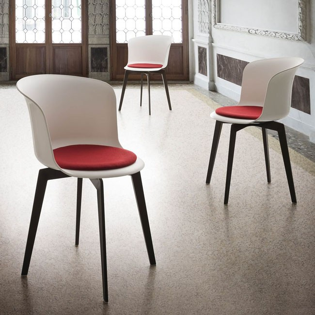 Scaun cu sezutul tapitat pentru HoReCa in stil modern minimalist - EPICA FIX [10]