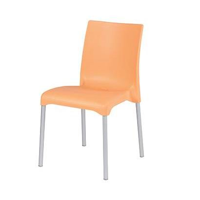 Scaun cu scoica din tehnopolimer si cadru din aluminiu MAYA [11]