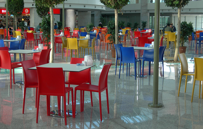 Scaun de exterior pentru fast food, cantina sau food court - MOON [9]