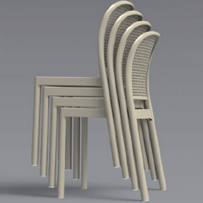Scaun stivuibil de design pentru terasa / exterior - PANAMA [7]