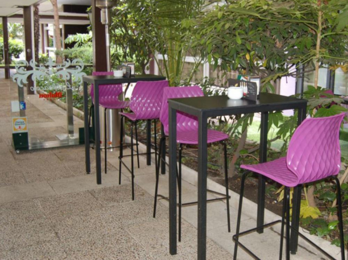 Scaune terasa inalte de bar cadru metalic UNI 378 [10]