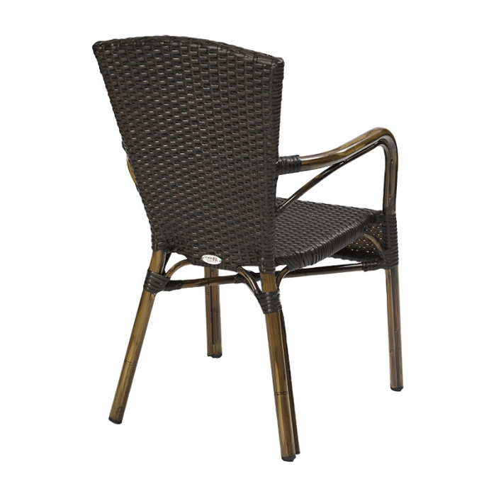Scaune terasa /outdoor cadru aluminiu si tehno-ratan SPRING DELUXE MOCHA [2]
