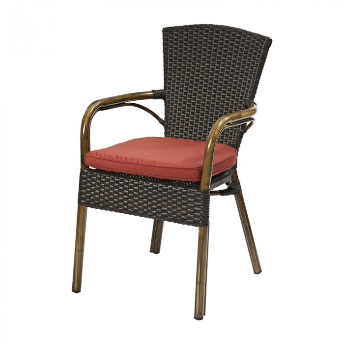 Scaune terasa /outdoor cadru aluminiu si tehno-ratan SPRING DELUXE MOCHA [3]